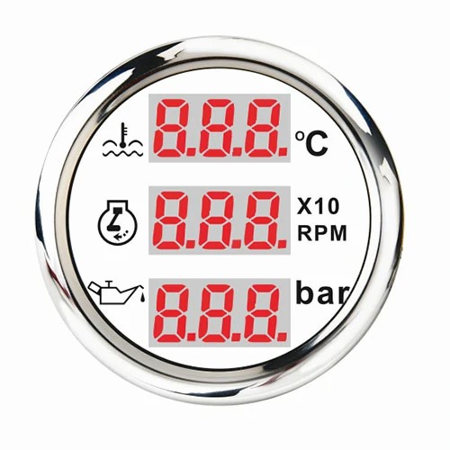 water temp and oil pressure gauge
