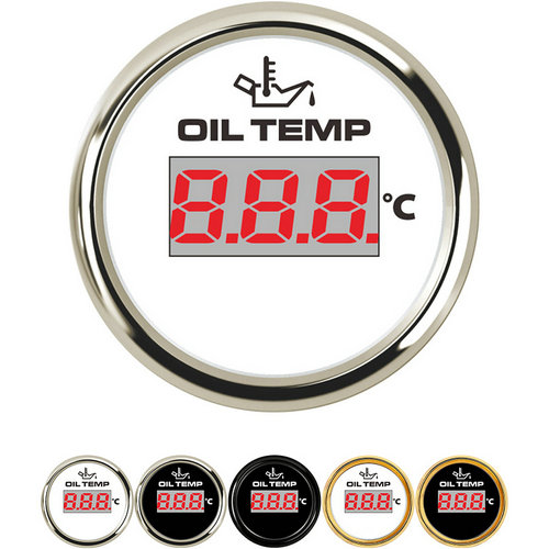 Oil Temp Gauge Car Gauge Meter 52MM Digital Car Oil Temp Gauge Temperature Meter