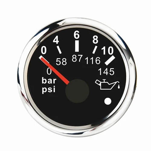 oil pressure gauge fluctuates from 0 to 80