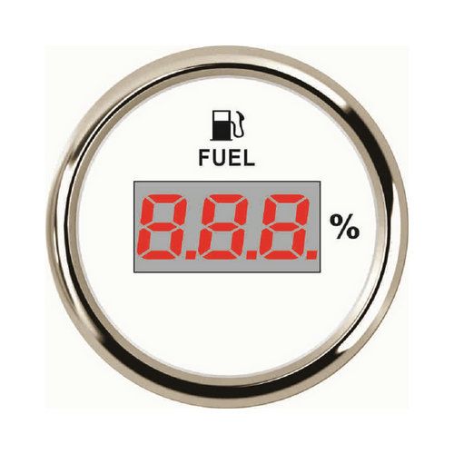 Digital 52mm Fuel Oil Level Gauge Meter Indicator Black