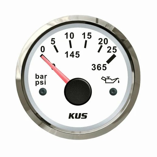 engine mounted oil pressure gauge