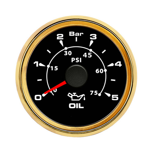 liquid filled oil pressure gauge