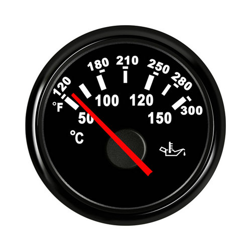 high visibility temp and oil gauge