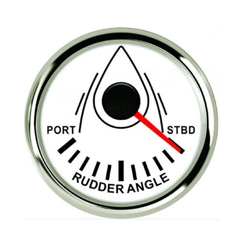Boat Rudder Angle Indicator Gauge Meter 0-190ohm 52mm 9-32V With Backlight