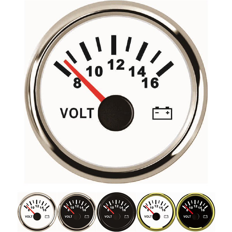 52mm Voltage Gauge Voltmeter Display 16-32V For Motorcycle Trunk Caravan 9-32V