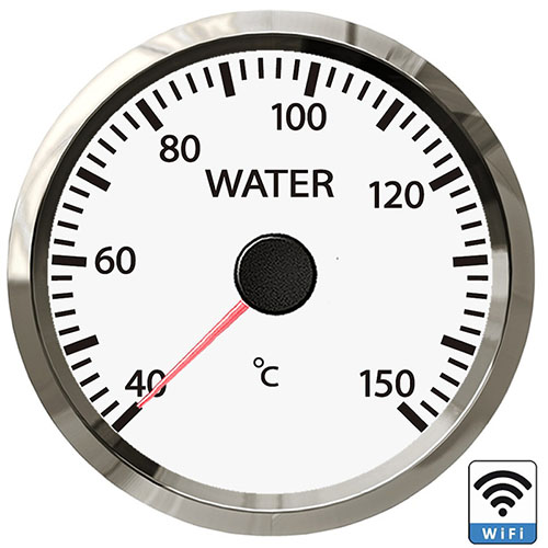 52mm WiFi Water Temperature Gauge with Stepper Motor 270 Degrees Compatible