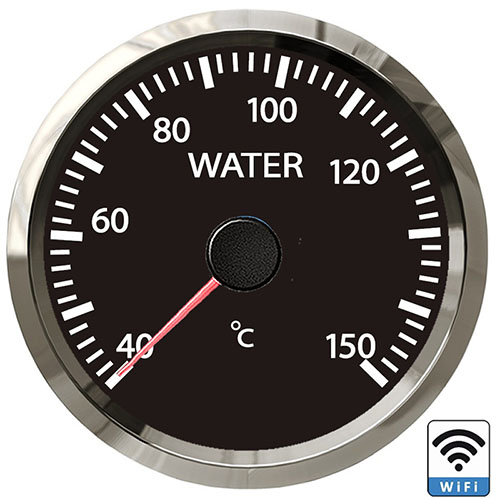 Water Temp Gauge Aramox Water Temperature Gauge, 52mm 2'' Universal Car Motor Digital Blue LED Water Temp Temperature Gauge 40-120u2103 Range Tyre Gauge Digital